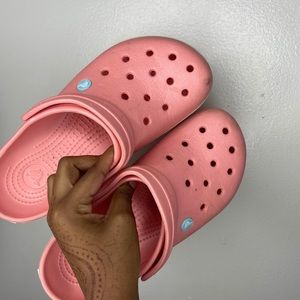 light pink crocs